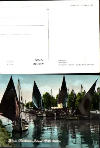 727906 Milano Marittima Cervia Porto Canale Segelboote Hafen Italy