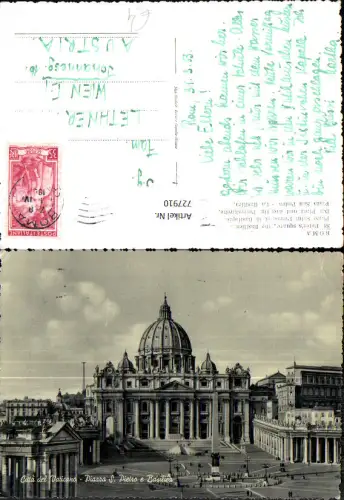727910 Roma Rom Citta del Vaticano Piazza S. Pietro e Basilica Peterskirche Vatikan Italy