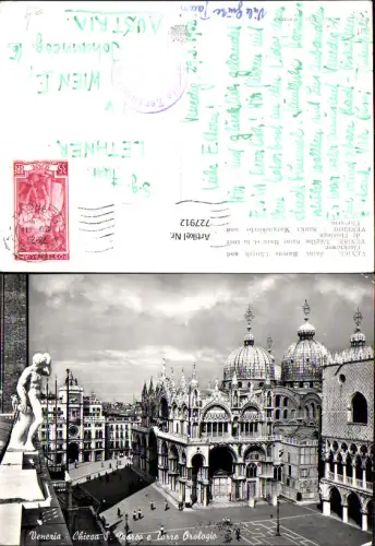 727912 Venezia Chiesa S. Marco e Torre Orologio Venedig Markusplatz Italy