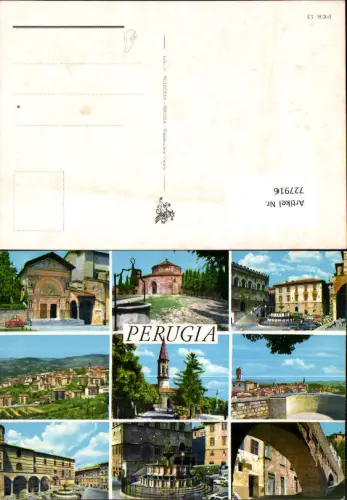 727916 Mehrbild AK Perugia Ansichten Italy