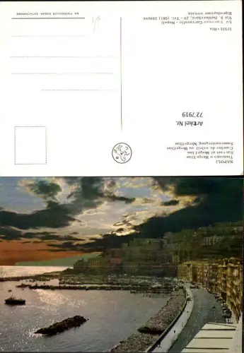 727919 Napoli Neapel Tramento a Mergellina Sonnenuntergang Mergellina Italy