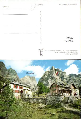 727927 Dolomiti Trentino Rifugi Contrin col Picc. Vernel Marmolada e C. Ombretta Italy