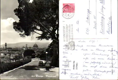 727945 Foto AK Firenze Florenz Panorama Italy