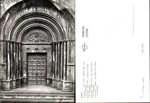 727948 Parma Battistero Porta Sud Albero della vita Taufkapelle Südtor Der Baum des Lebens Italy