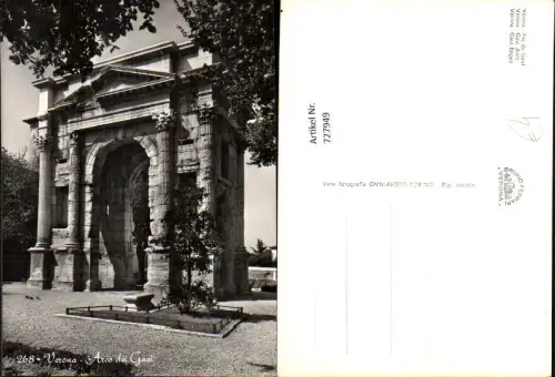 727949 Foto AK Verona Arc de Gavi Gavi Bogen Italy