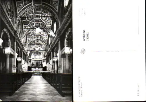 727951 Foto AK S. Benedetto Interno Chiesa Kirche Inneres Italy