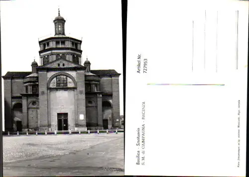 727953 Foto AK Basilica Santuario S.M. Di Campagna Piacenza Italy