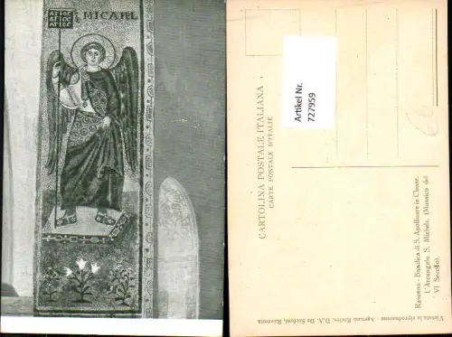 727959 Ravenna Basilica di S. Apollinare in Classe L Arcangelo S. Michele Detailansicht Kirche Italy