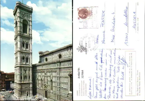 727964 Firenze Florenz Campanile di Giotto Giottosglockenturm Italy
