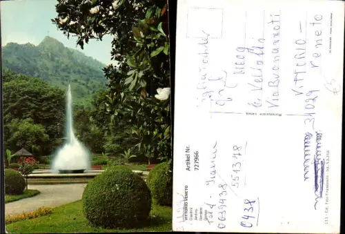 727966 Vittorio Veneto Giardini Garten Springbrunnen Brunnen Italy