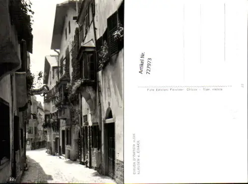 727973 Foto AK Chiusa d Isarco Klausen a. Eisack Dorfpartie Italy