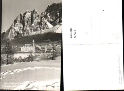727974 Foto AK Cortina d Ampezzo Pomagagnon Winteransicht Italy
