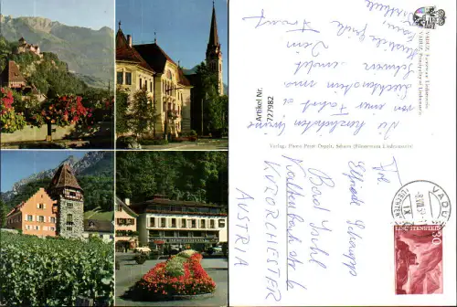 727982 Mehrbild AK Vaduz Fürstentum Liechtenstein Ansichten