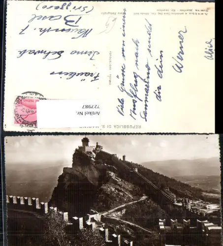 727987 San Marino Republica di S. Marino Seconda e terra Torre viste dalla Rocca
