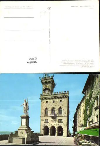 727990 San Marino Piazza della Liberta e Palazzo del Governo Freiheitsplatz u. Steuern Palast