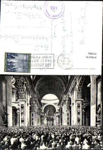 727996 Vatikan Vaticano Roma Rom Interno Basilica di S. Pietro Petersdom