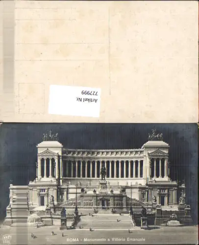 727999 Roma Rom Monumento a Vittorio Emanuele Italy