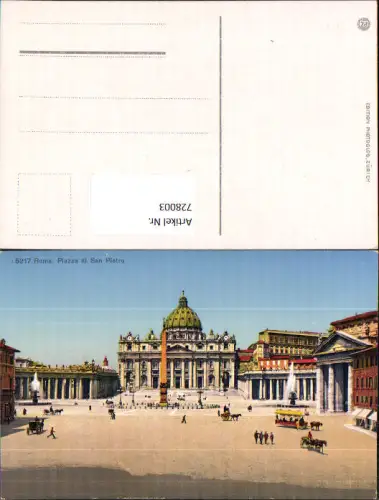 728003 Vatikan Vaticano Roma Rom Piazza di San Pietro
