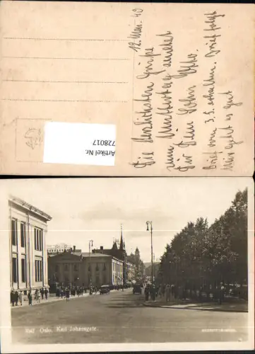 728017 Foto AK Oslo Karl Johansgate 1940 Norway