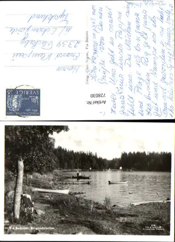 728030 Foto AK Bodarna Bergjödalsviken Boote See Sweden