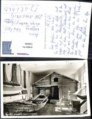 728046 Fiskeriavd Hälsinglands Museum Hudiksvall Ruderboot Museum Sweden