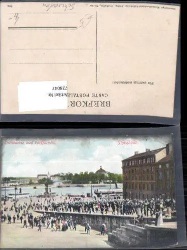728047 Stockholm Slottsbacken med Vaktparaden Sweden