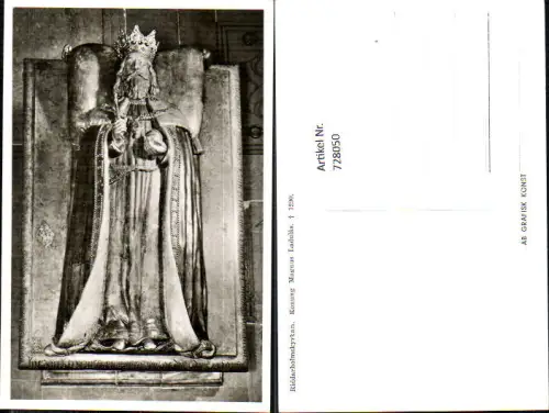 728050 Foto AK Riddarholmskyrkan Konung Magnus Ladulas Statue König Sweden