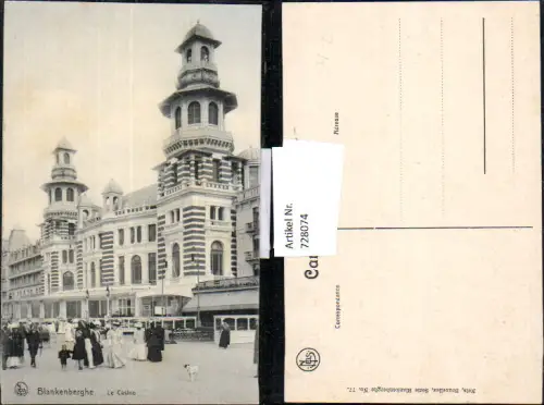 728074 Blankenberghe Le Casino Belgium