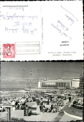 728088 Oostende Ostende Plage et Kursaal Strand en Kurzaal Strandleben Belgium