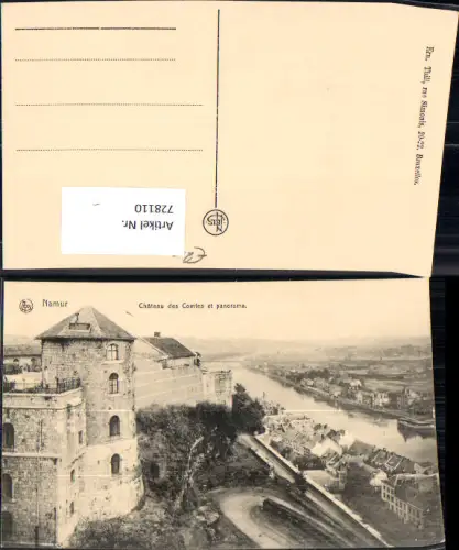 728110 Namur Chateau des Comtes et panorama Belgium