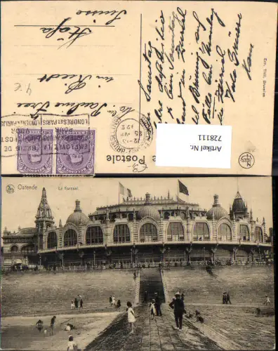 728111 Ostende Le Kursaal Strandleben Belgium
