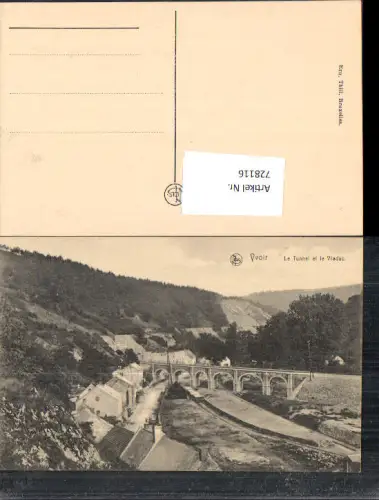 728116 Yvoir Le Tunnel et le Viaduc Viadukt Belgium