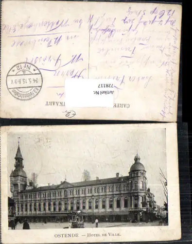 728117 Ostende Hotel de Ville Belgium