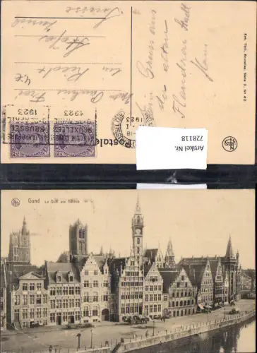728118 Gand Gent Le Quai aux Herbes Belgium