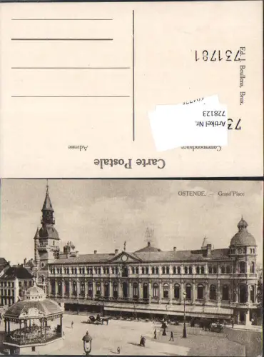 728123 Ostende Grand Place Belgium