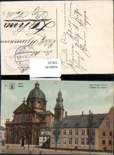 728125 Gent Gand Sint. Pieters Kerk L Eglise St Pierre Belgium