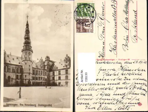 728133 Helsingor Fra Kronborg Slotsgaard Schloss Kronborg Denmark