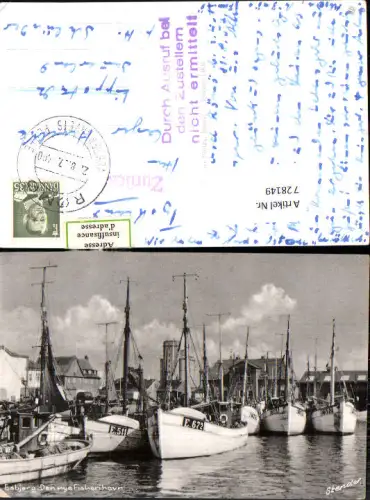 728149 Esbjerg Den nye Fiskerihavn Fischerhafen Schiffe Boote Denmark