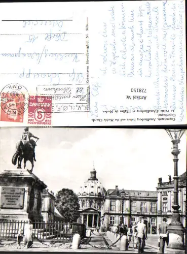 728150 Foto AK Kobenhavn Amalienborg Slot og Marmorkirken Schloss Kirche Kopenhagen Denmark