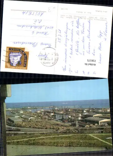 728175 Constanta Konstanza Stadt in Rumänien Vedere din port Hafen Schiffe Romania