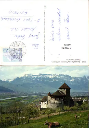 728184 Schloss Vaduz Fürstentum Liechtenstein Rheintal Kreuzberge