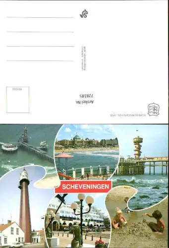 728185 Mehrbild AK Scheveningen Holland Leuchtturm Strandleben Nederlands