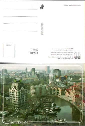 728192 Rotterdam Holland De Oude Haven met nieuwe bebouwing Alter Hafen Nederlands