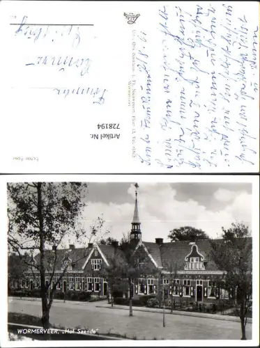 728194 Foto AK Wormerveer Hof Saende Nederlands
