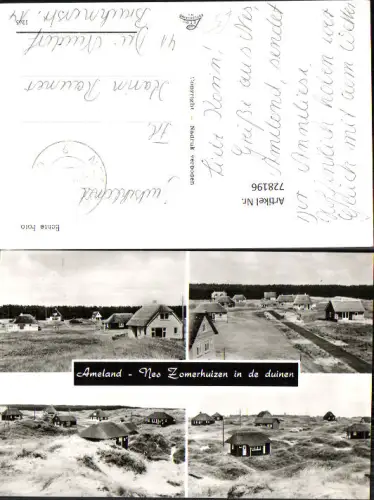 728196 Mehrbild AK Ameland Nes Zomerhuizen in de duinen Sommerhäuser Dünen Nederlands