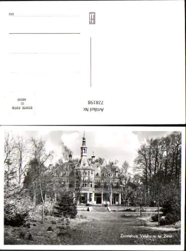 728198 Foto AK Zonnehuis Veldheim te Zeist Nederlands