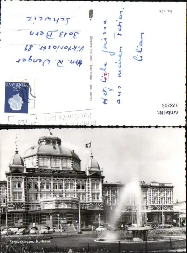 728203 Foto AK Scheveningen Kurhaus Springbrunnen Brunnen Nederlands