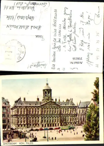 728216 Amsterdam Kon. Paleis Königliches Schloss Nederlands
