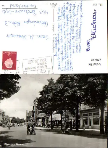 728219 Foto AK Hilversum Groest Straßenpartie Nederlands