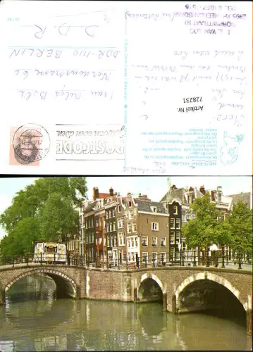 728231 Amsterdam Holland De Keizersgracht Reguliersgracht bij de zeven bruggen Nederlands